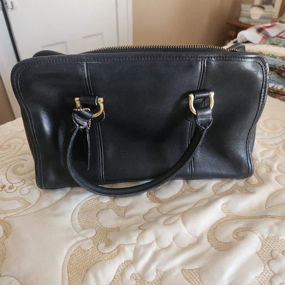 Coach Black Leather Doctors bag